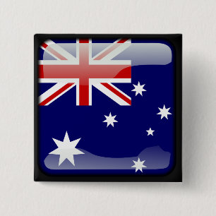 Australier poliert button