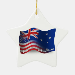 Australisch-Amerikanische wellenartig bewegende Keramikornament
