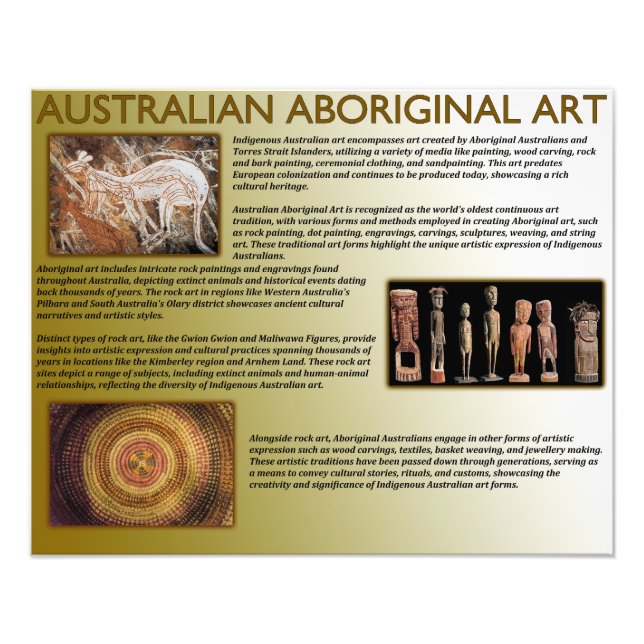 Australische Aboriginal Art Fotodruck (Vorne)