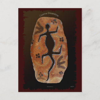 Australische Aborigine Lizard Goanna Dreaming Card Postkarte