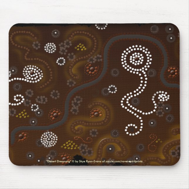 Australische Aboriginsüstenmousepad Mousepad (Vorne)