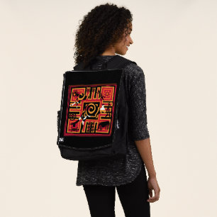 Australische Authentische Aboriginal Kunst Rucksack