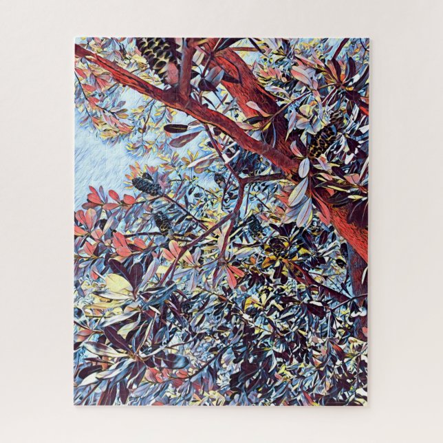 Australische Banksia-Pflanze Puzzle (Vertikal)