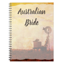 Australische Braut Hochzeitsplaner Notizbuch