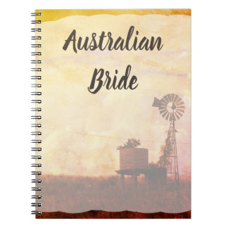 Australische Braut Hochzeitsplaner Notizbuch Notizblock