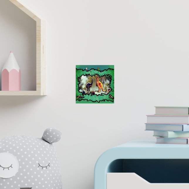 Australische Buschlandschaft Rahmung Foliendrucke (In Situ (Kinderzimmer))