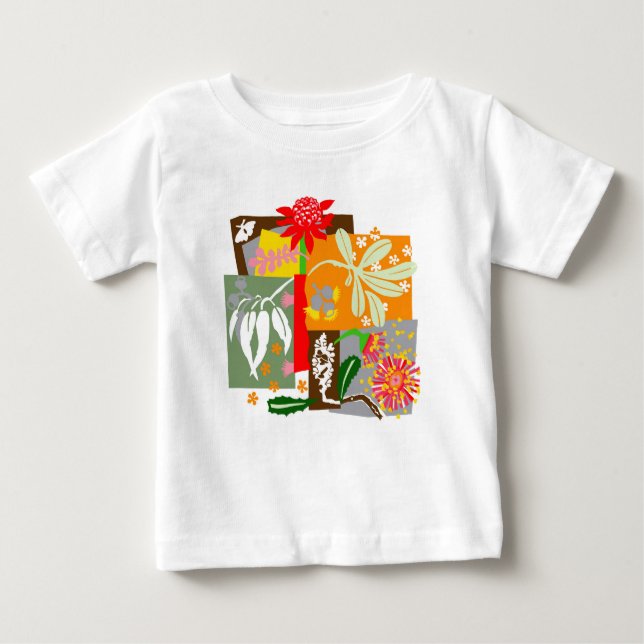 Australische BUSHLAND-Flora - Baby T-shirt (Vorderseite)