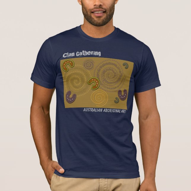 Australische eingeborene Kunst - das T-Shirt der (Vorderseite)