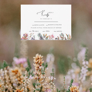 Australische einheimische Blumen- und Blattwerk-Ho RSVP Karte