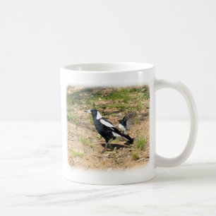 Australische Elster, die durch WillieWagtail 9 Kaffeetasse