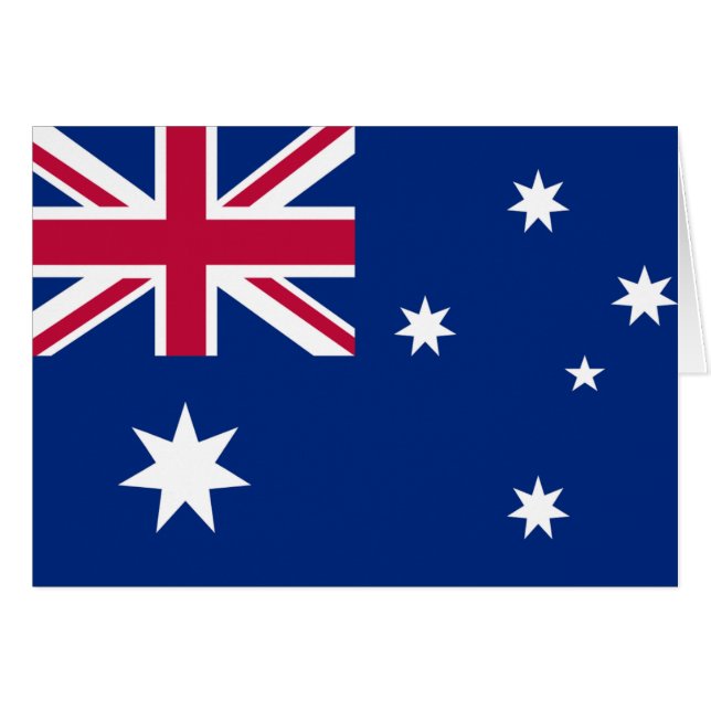 australische Flagge (Vorderseite (Horizontal))