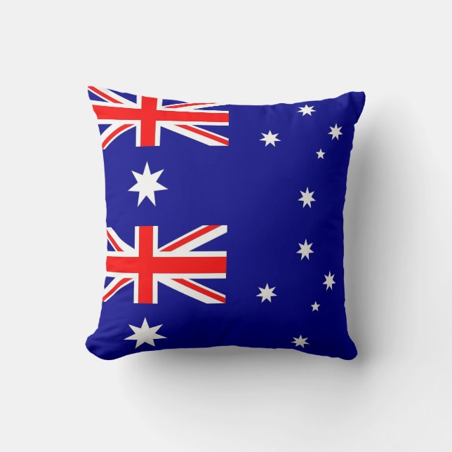 Australische Flagge Amerikanische MoJo Pillow Kissen (Vorderseite)