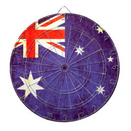 Australische Flagge antiquiertes Dartboard Dartscheibe