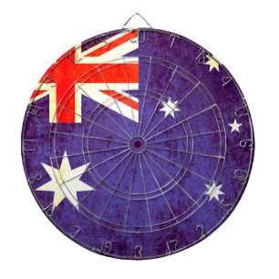 Australische Flagge antiquiertes Dartboard Dartscheibe