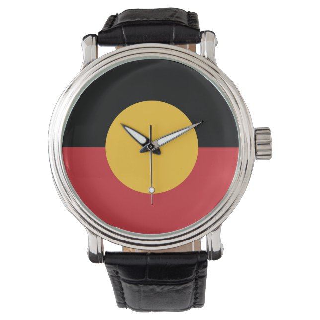 australische Flagge Armbanduhr (Vorderseite)