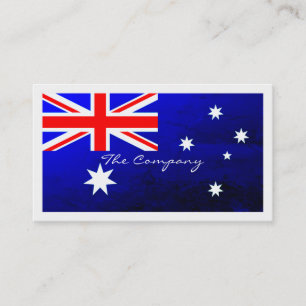 Australische Flagge, Australien Visitenkarte