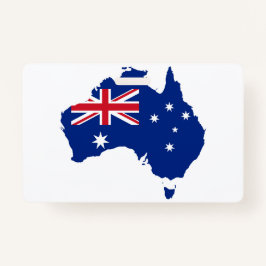 Australische Flagge Ausweis