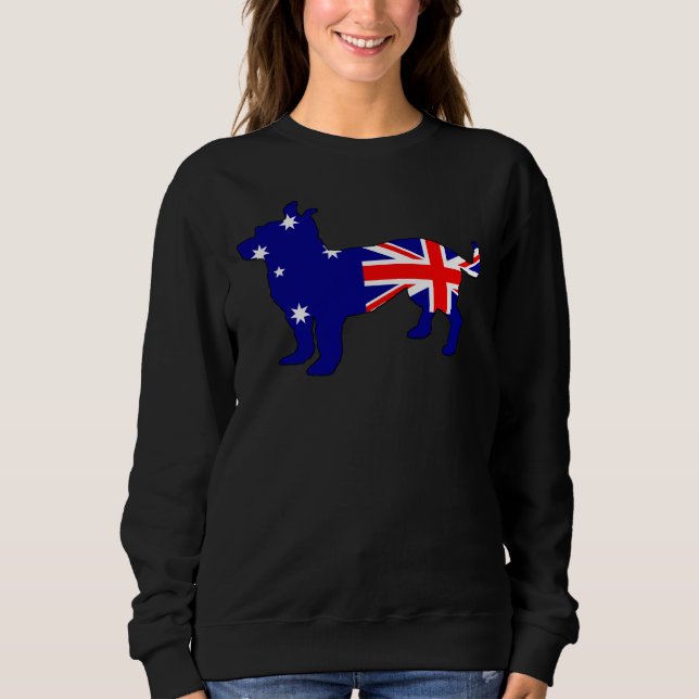Australische Flagge Chihuahua Sweatshirt (Vorderseite)