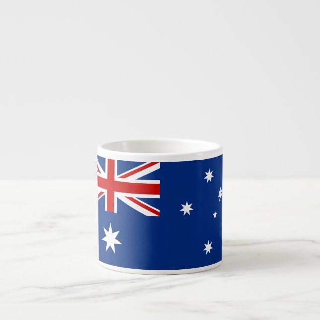 Australische Flagge Espressotasse (Vorderseite)