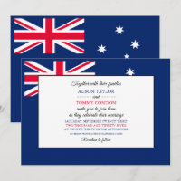 Australische Flagge, Flagge Australiens Hochzeit