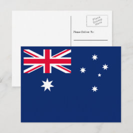Australische Flagge, Flagge Australiens Postkarte