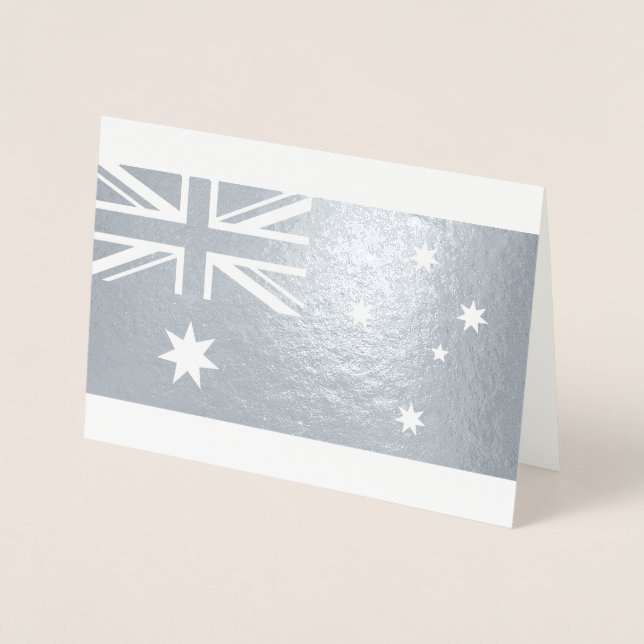 australische Flagge Folienkarte (Vorderseite)