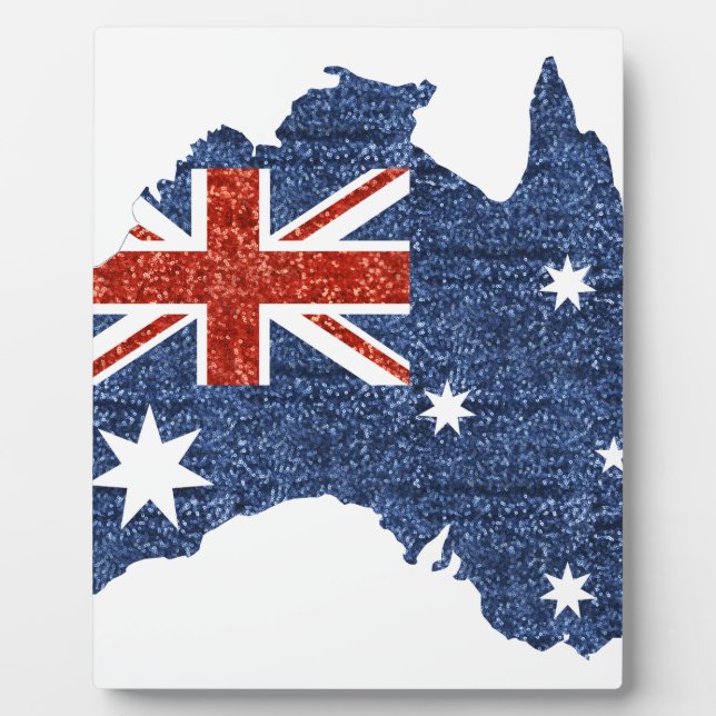 australische Flagge Fotoplatte (Vorderseite)