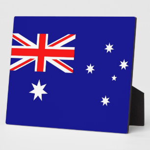 Australische Flagge Fotoplatte