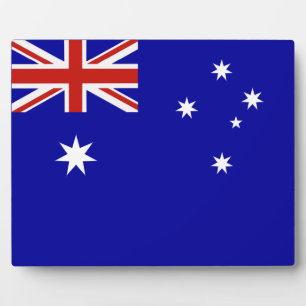 australische Flagge Fotoplatte