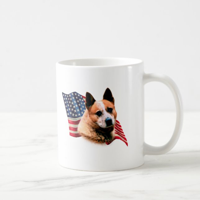 Australische Flagge für Rinderhunde Kaffeetasse (Rechts)