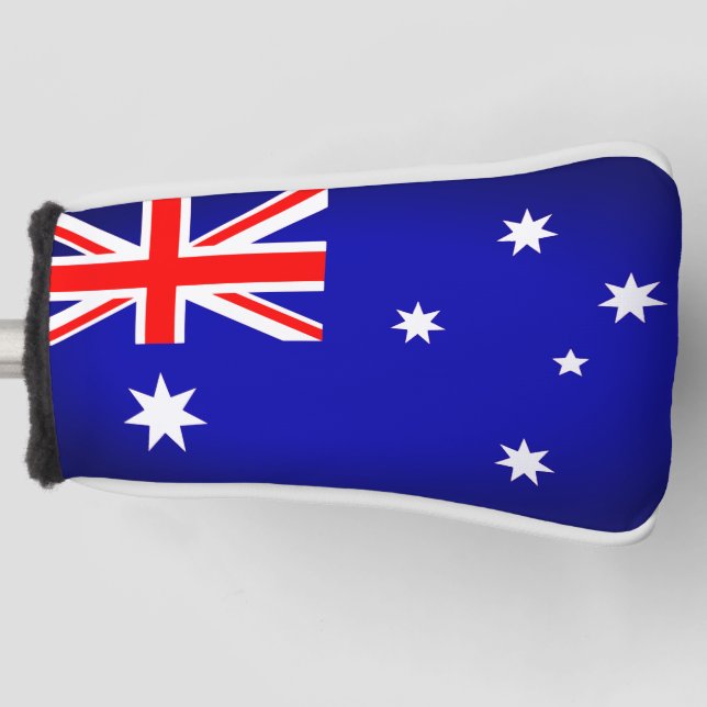 Australische Flagge Golf Head Cover Headcover (Vorderseite)