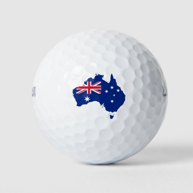 Australische Flagge Golfball (Vorderseite)