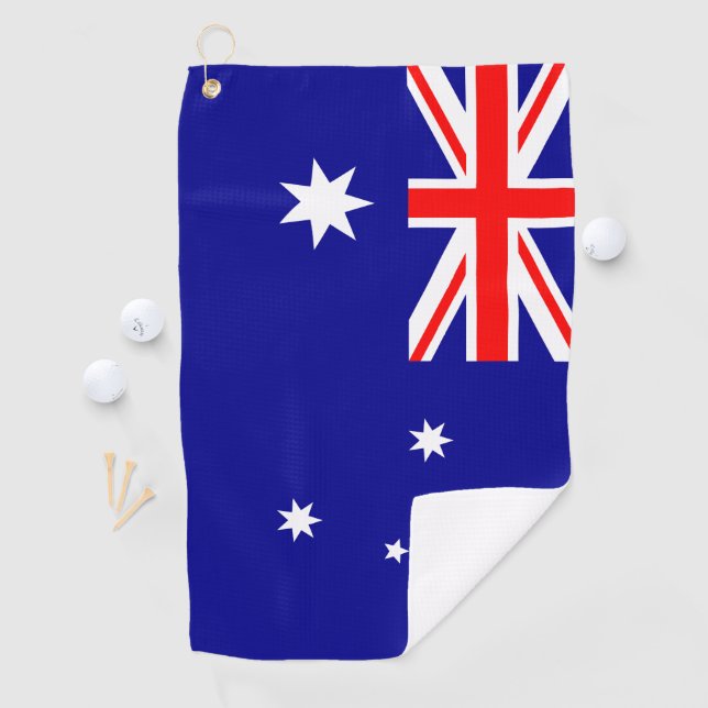 australische Flagge Golfhandtuch (Insitu)