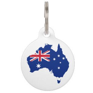 Australische Flagge Haustiermarke
