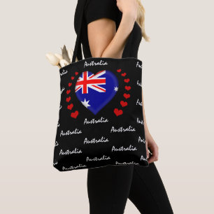 Australische Flagge & Herz, Aussie Flag Mode / Spo
