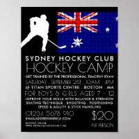 Australische Flagge, Hockey Player, Camp-Werbung