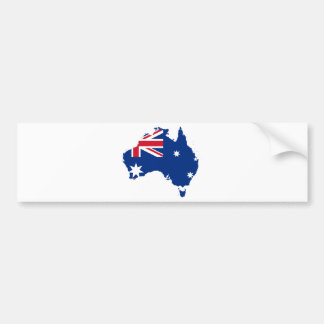 Australische Flagge in Form von Australien Autoaufkleber