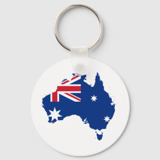 Australische Flagge in Form von Australien Schlüsselanhänger