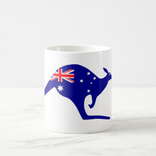 Australische Flagge Kangaroo Kaffeetasse