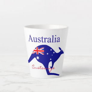 Australische Flagge Kangaroo Thunder_Cove Milchtasse