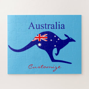 Australische Flagge Kangaroo Thunder_Cove Puzzle