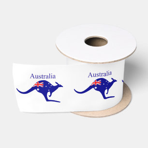 Australische Flagge Kangaroo Thunder_Cove Satinband