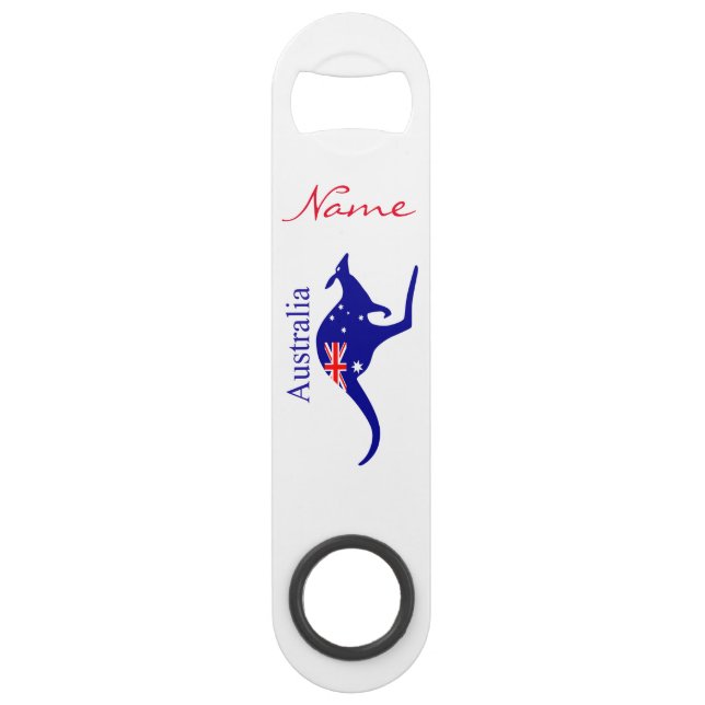 Australische Flagge Kangaroo Thunder_Cove Speed Flaschenöffner (Vorderseite)