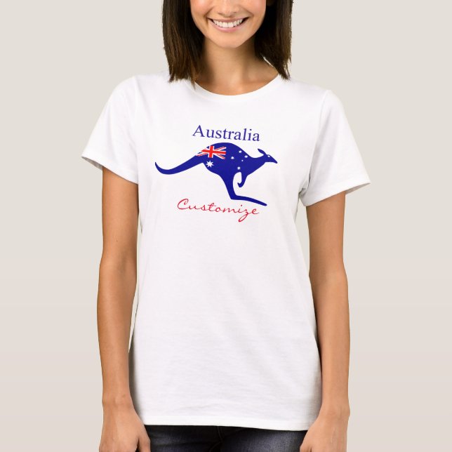 Australische Flagge Kangaroo Thunder_Cove T-Shirt (Vorderseite)