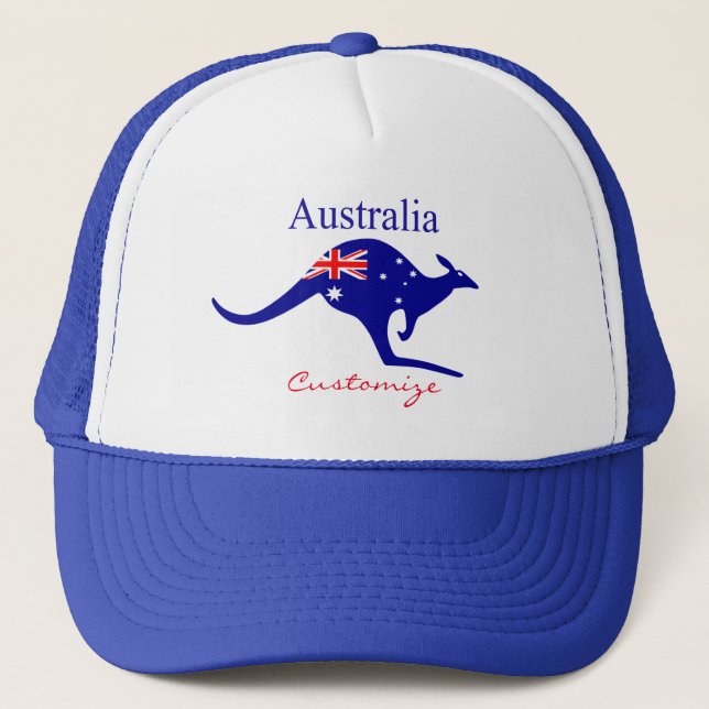 Australische Flagge Kangaroo Thunder_Cove Truckerkappe (Vorderseite)