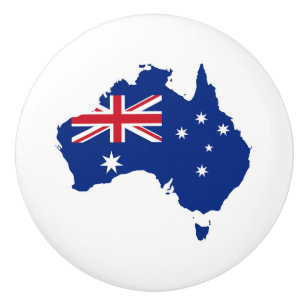Australische Flagge Keramikknauf