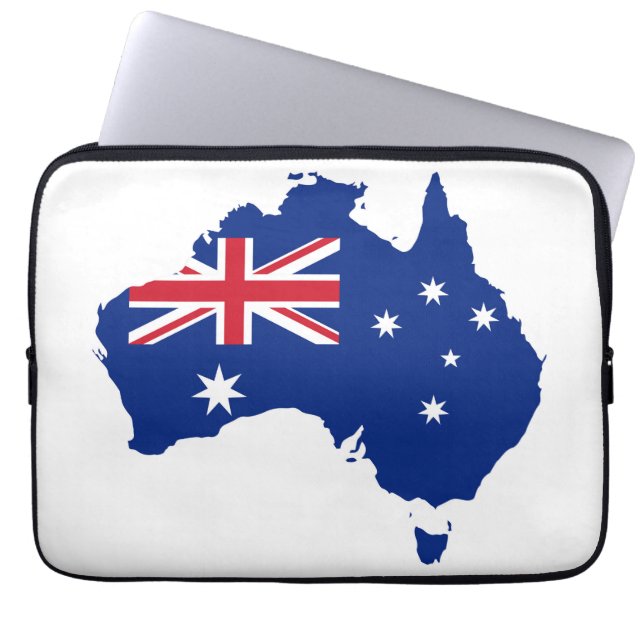 Australische Flagge Laptopschutzhülle (Vorderseite)