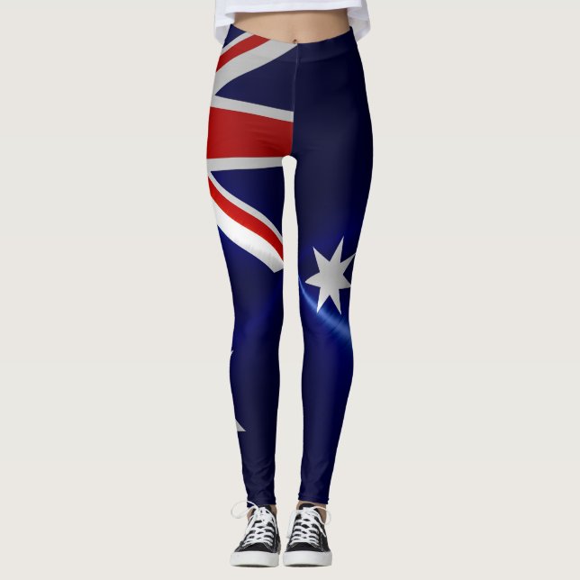 Australische Flagge Leggings (Vorderseite)
