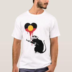 Australische Flagge mit Liebe T-Shirt