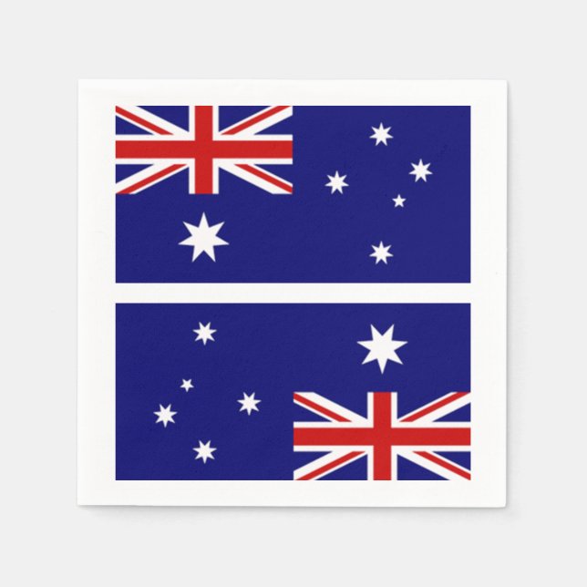 Australische Flagge Neapel Serviette (Vorderseite)